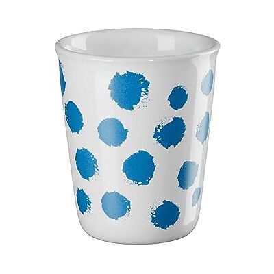 ASA Becher Espresso Weiß/BLau/Tupfen Porzellan Ø 6,5 cm x H: 7cm Fassungsvermögen 0,1 l. ASA Becher Espresso Weiß/BLau/Tupfen Porzellan Ø 6,5 cm x H: 7cm Fassungsvermögen 0,1 l.