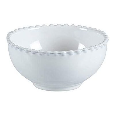 Costa Nova Müsli- und Suppenschüssel Pearl: Steinzeug-Schale mit glänzender Glasur, Handbemalter Rand, Spülmaschinen-, Mikrowellen-, Ofen- & Gefrierfest, Stapelbar, Handveredelt, Weiß, Ø 16,5 cm Costa Nova Müsli- und Suppenschüssel Pearl: Steinzeug-Schale mit glänzender Glasur, Handbemalter Rand, Spülmaschinen-, Mikrowellen-, Ofen- & Gefrierfest, Stapelbar, Handveredelt, Weiß, Ø 16,5 cm