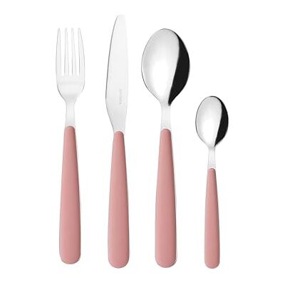 Guzzini POP Besteckset mit 24 Stück Puderrosa 127500215 Guzzini POP Besteckset mit 24 Stück Puderrosa 127500215