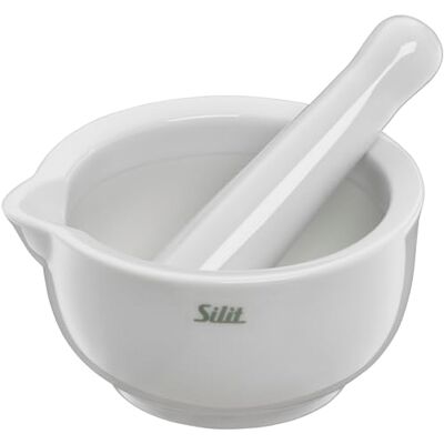 Silit Mörser mit Stößel 10 cm, Porzellan, spülmaschinengeeignet Silit Mörser mit Stößel 10 cm, Porzellan, spülmaschinengeeignet