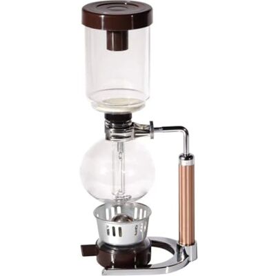 Fieuaah Fortschrittliche Siphon Kaffeemaschine, Coffee Vakuumbrühtechnologie mit robuster, hitzebeständiger Konstruktion Zubereiten von Kaffee für 3 Personen Fieuaah Fortschrittliche Siphon Kaffeemaschine, Coffee Vakuumbrühtechnologie mit robuster, hitzebeständiger Konstruktion Zubereiten von Kaffee für 3 Personen