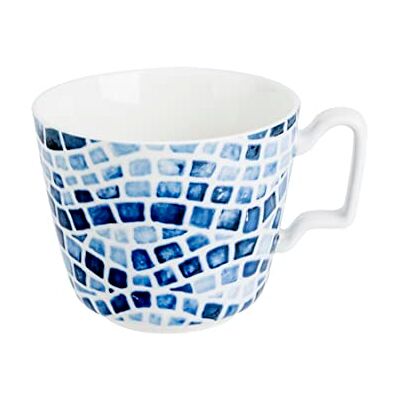 Cosy & Trendy Mosaic Kaffeetasse, Porzellan, Blau, 20 cl, 6 Stück Cosy & Trendy Mosaic Kaffeetasse, Porzellan, Blau, 20 cl, 6 Stück