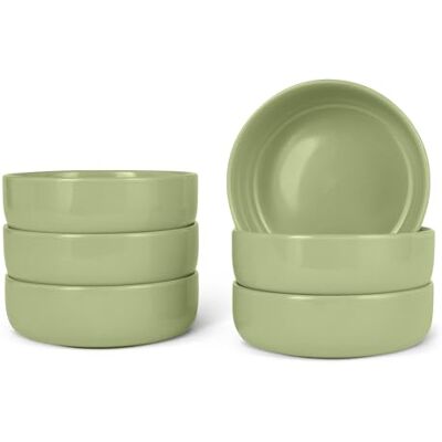 Amazon Glasierte Steinzeug-Schalen, 6-Teiliges Set, Spülmaschinenfest, 14cm, Olivgrün Amazon Glasierte Steinzeug-Schalen, 6-Teiliges Set, Spülmaschinenfest, 14cm, Olivgrün