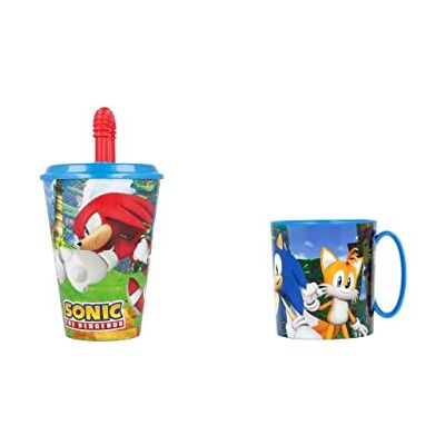 ALMACENESADAN , 4805 Schulbeginn Sonic bestehend aus Mikrowelle 350 ml und Becher mit Schaft 430 ml, wiederverwendbar, BPA-frei ALMACENESADAN , 4805 Schulbeginn Sonic bestehend aus Mikrowelle 350 ml und Becher mit Schaft 430 ml, wiederverwendbar, BPA-frei