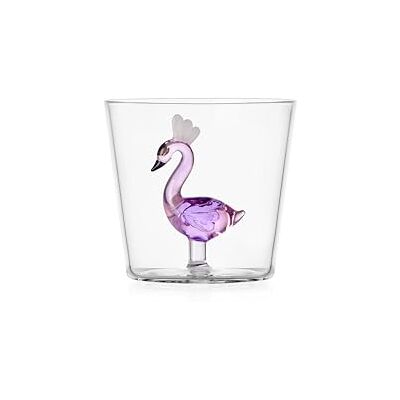 Ichendorf Milano Tumbler Flamingo, Kollektion Animal Farm, 30 cl, Borosilikatglas, handgefertigt Ichendorf Milano Tumbler Flamingo, Kollektion Animal Farm, 30 cl, Borosilikatglas, handgefertigt