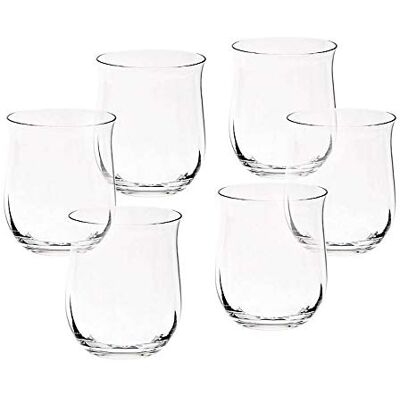 CRISTALICA Trinkglas 6er-Set Condor Optik 355ml Becher Wasser Saft Mixgetränke Bleikristall CRISTALICA Trinkglas 6er-Set Condor Optik 355ml Becher Wasser Saft Mixgetränke Bleikristall