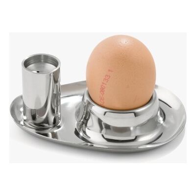 Weis Eierbecher - 15112 - Eierbecher Set mit Salzbehälter Edelstahl Silber 9 x 11 x 4 cm Weis Eierbecher - 15112 - Eierbecher Set mit Salzbehälter Edelstahl Silber 9 x 11 x 4 cm