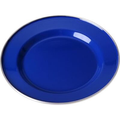 GRÄWE Campingteller, klein, Ø 20 cm, Blau, Emaille, Frühstücksteller, Outdoor-Teller, Reiseteller, Picknick-Teller GRÄWE Campingteller, klein, Ø 20 cm, Blau, Emaille, Frühstücksteller, Outdoor-Teller, Reiseteller, Picknick-Teller