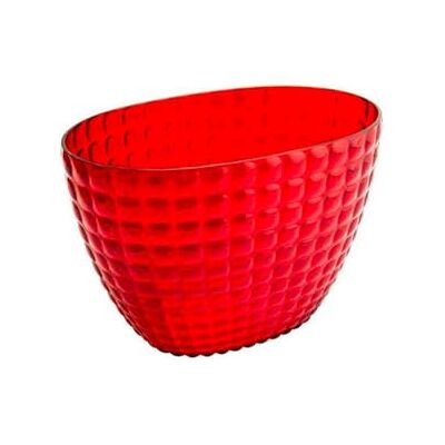 Avilia Eleganter Kühler für 2 Flaschen Blasen oder Weißwein – ovales Design mit gewelltem Rand für unvergessliche Feiern und raffinierte Abendessen, Glas, Rot, Nd Avilia Eleganter Kühler für 2 Flaschen Blasen oder Weißwein – ovales Design mit gewelltem Rand für unvergessliche Feiern und raffinierte Abendessen, Glas, Rot, Nd