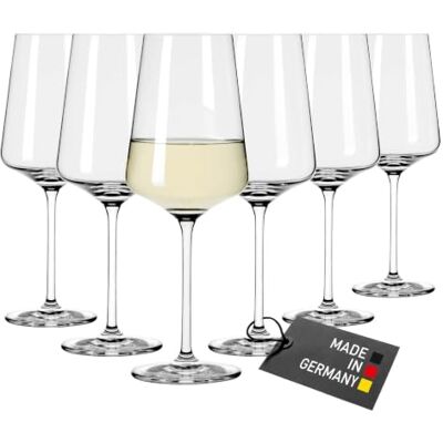 RITZENHOFF Weißweinglas-Set 6er 400 ml Made in Germany Artikelnr. 6301002, Serie Lichtweiss, 6 Weißweingläser 400 ml, Kristallglas, spülmaschinenfest RITZENHOFF Weißweinglas-Set 6er 400 ml Made in Germany Artikelnr. 6301002, Serie Lichtweiss, 6 Weißweingläser 400 ml, Kristallglas, spülmaschinenfest