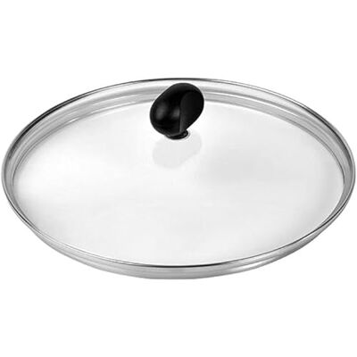 Lagostina , Deckel für Töpfe aus Glas, mit Ventil für Dampfaustritt und Rand aus Stahl, spülmaschinenfest, bequemer Griff, Durchmesser 20 cm Lagostina , Deckel für Töpfe aus Glas, mit Ventil für Dampfaustritt und Rand aus Stahl, spülmaschinenfest, bequemer Griff, Durchmesser 20 cm