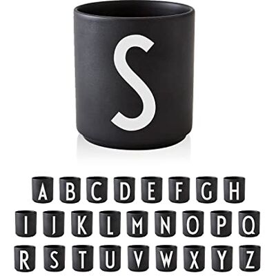 Design Letters Buchstaben Tasse Personalisiert (A-Z) Kaffeebecher Porzellan Schwarz Geburtstagsgeschenk, Personalisierte Geschenke Geschenke für Frauen, Männer Initialen Tasse Teetasse 250Ml Design Letters Buchstaben Tasse Personalisiert (A-Z) Kaffeebecher Porzellan Schwarz Geburtstagsgeschenk, Personalisierte Geschenke Geschenke für Frauen, Männer Initialen Tasse Teetasse 250Ml