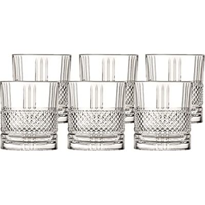 CRISTALICA Whiskybecher Trinkglas Becher Brillante 6er Set 340ml CRISTALICA Whiskybecher Trinkglas Becher Brillante 6er Set 340ml