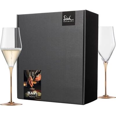 EISCH Champagnergläser Ravi Gold 260 ml 2 Stück im Geschenkkarton EISCH Champagnergläser Ravi Gold 260 ml 2 Stück im Geschenkkarton