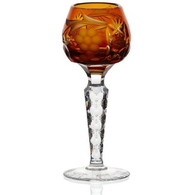 CRISTALICA Likörglas Likörkelch Römer Schnapsglas Larghetto Bernstein Kristall CRISTALICA Likörglas Likörkelch Römer Schnapsglas Larghetto Bernstein Kristall