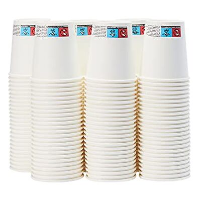 Amazon Kunststoff, – Pappbecher für Heißgetränke, 207 ml, 150 Stück, Weiß Amazon Kunststoff, – Pappbecher für Heißgetränke, 207 ml, 150 Stück, Weiß