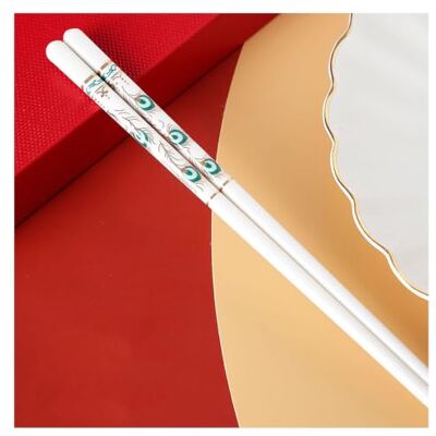 BDMRY Porzellan Essstäbchen-Geschenksets mit Etui, Keramik wiederverwendbar A 10 Paar spülmaschinenfest, rutschfest, chinesische und japanische Spülmaschinen-feste Keramik-Edelstöcke, asiatisches BDMRY Porzellan Essstäbchen-Geschenksets mit Etui, Keramik wiederverwendbar A 10 Paar spülmaschinenfest, rutschfest, chinesische und japanische Spülmaschinen-feste Keramik-Edelstöcke, asiatisches