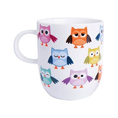 Gufo 48585 - Eule Tassen - Set aus 6 - 400ml - Weiß - Becher Gufo 48585 - Eule Tassen - Set aus 6 - 400ml - Weiß - Becher