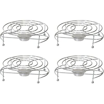 HAC24 4X Stövchen Verchromt Inkl. Teelichthalter Teewärmer Speisenwärmer Tee Kaffee Warmhalteplatte Teekanne Kaffeekanne HAC24 4X Stövchen Verchromt Inkl. Teelichthalter Teewärmer Speisenwärmer Tee Kaffee Warmhalteplatte Teekanne Kaffeekanne