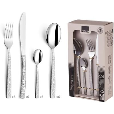 Amefa HAVANE Besteck-Set - 24-tlg, Edelstahl Amefa HAVANE Besteck-Set - 24-tlg, Edelstahl