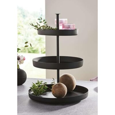 Dekoleidenschaft Etagere Black aus Metall, matt-schwarz, 3-stöckig, Tortenständer Obst-Etagere mit 3 Ebenen, Metalletagere, Servierständer, Kuchenständer, Muffinständer, Gebäckständer Dekoleidenschaft Etagere Black aus Metall, matt-schwarz, 3-stöckig, Tortenständer Obst-Etagere mit 3 Ebenen, Metalletagere, Servierständer, Kuchenständer, Muffinständer, Gebäckständer