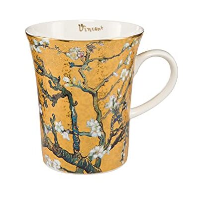 Goebel Vincent van Gogh Künstlertasse, Becher MANDELBAUM GOLD Porzellan Goebel Vincent van Gogh Künstlertasse, Becher MANDELBAUM GOLD Porzellan
