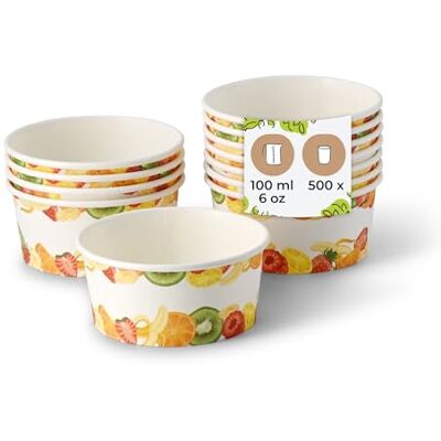 BIOZOYG Eisbecher aus Pappe 500 Stück 100 ml Ø 92 mm bedruckt Dessertbecher beschichtet Einweg Snackbecher to go Dessert Eisdiele Candy Bar Eis Joghurt Obst Waffelbecher BIOZOYG Eisbecher aus Pappe 500 Stück 100 ml Ø 92 mm bedruckt Dessertbecher beschichtet Einweg Snackbecher to go Dessert Eisdiele Candy Bar Eis Joghurt Obst Waffelbecher