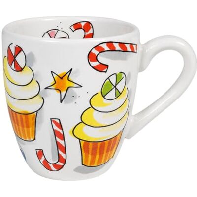 Blond Amsterdam Mini-Becher Weihnachten, 200ml Keramik, Weihnachtsmotiv, Für Espresso & Kaffee, Mikrowellengeeignet, Handwäsche empfohlen Blond Amsterdam Mini-Becher Weihnachten, 200ml Keramik, Weihnachtsmotiv, Für Espresso & Kaffee, Mikrowellengeeignet, Handwäsche empfohlen