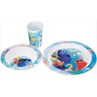 Disney 784450 Finding Dory 3 teilig Set für Mikrowelle: 2 Teller und 1 Becher in Geschenkpackung 23.5 x 7 x 23 cm Disney 784450 Finding Dory 3 teilig Set für Mikrowelle: 2 Teller und 1 Becher in Geschenkpackung 23.5 x 7 x 23 cm