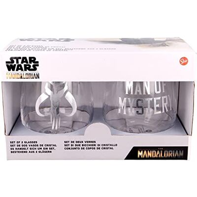 Stor Set mit 2 Gläsern, 510 ml, The Child Mandalorian, einzigartig, Standard, Einfarbig Stor Set mit 2 Gläsern, 510 ml, The Child Mandalorian, einzigartig, Standard, Einfarbig