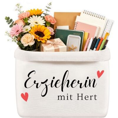 Yezirzax Erzieherin Geschenk Abschied Brotkorb Stoff, Abschiedsgeschenk Erzieherin Kindergarten, Doppellagiger Brötchenkorb aus Baumwolle 37 x 25 x 15 cm, Wiederverwendbarer Aufbewahrungskorb Yezirzax Erzieherin Geschenk Abschied Brotkorb Stoff, Abschiedsgeschenk Erzieherin Kindergarten, Doppellagiger Brötchenkorb aus Baumwolle 37 x 25 x 15 cm, Wiederverwendbarer Aufbewahrungskorb