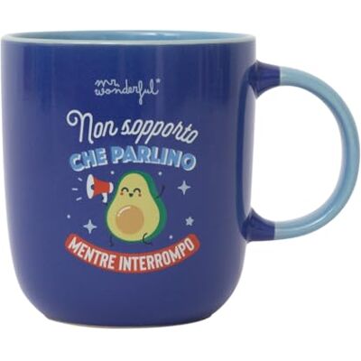 Mr. Wonderful Tasse Ich kann es nicht ertragen, dass sie sprechen, während ich unterbreche. Keramiktasse mit lustiger Botschaft, ideal als Geschenk oder Selbstregal Mr. Wonderful Tasse Ich kann es nicht ertragen, dass sie sprechen, während ich unterbreche. Keramiktasse mit lustiger Botschaft, ideal als Geschenk oder Selbstregal