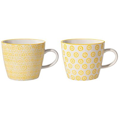 Bloomingville Tassen Isabella, gelb, Keramik, 2er Set Bloomingville Tassen Isabella, gelb, Keramik, 2er Set