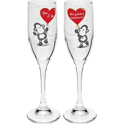 sheepworld Du & Ich Sektglas Set sheepworld Du & Ich Sektglas Set