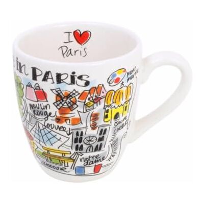 Blond Amsterdam Mini-Becher Paris, 200ml Keramik, Paris Stadtmotive, Blond City Kollektion, Mikrowellengeeignet, Handwäsche empfohlen Blond Amsterdam Mini-Becher Paris, 200ml Keramik, Paris Stadtmotive, Blond City Kollektion, Mikrowellengeeignet, Handwäsche empfohlen