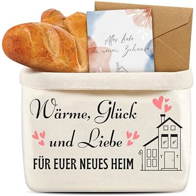 Yezirzax Brotkorb Stoff Einzugsgeschenke Wohnung, 37x25x15cm Brötchenkorb Mit Karte Und Umschlag, Einzugsgeschenk Wohnung, Einweihungsgeschenk Haus, Dekorativer Brotkorb Stoff Mit Druck Yezirzax Brotkorb Stoff Einzugsgeschenke Wohnung, 37x25x15cm Brötchenkorb Mit Karte Und Umschlag, Einzugsgeschenk Wohnung, Einweihungsgeschenk Haus, Dekorativer Brotkorb Stoff Mit Druck
