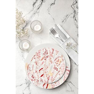 Delys-By-Verceral Delys 545957 Tafelservice aus Porzellan, 18-teilig, für 6 Personen – flache Teller, tiefe Teller, Dessertteller – Motiv Landhaus NEOBOUDOIR Delys-By-Verceral Delys 545957 Tafelservice aus Porzellan, 18-teilig, für 6 Personen – flache Teller, tiefe Teller, Dessertteller – Motiv Landhaus NEOBOUDOIR
