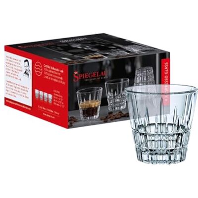 Spiegelau Espresso Gläser 4er Set, 80 ml, Perfect Serve, 4500191, Kaffeegläser aus Kristallglas, Espressogläser spülmaschinenfest Spiegelau Espresso Gläser 4er Set, 80 ml, Perfect Serve, 4500191, Kaffeegläser aus Kristallglas, Espressogläser spülmaschinenfest