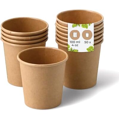 BIOZOYG 50 Stück Kaffeebecher Pappbecher 100ml / 4 oz Ø 62 mm braun Einwegbecher plastikfrei Becher aus nachhaltiger Forstwirtschaft Kaffeebecher Einweg BIOZOYG 50 Stück Kaffeebecher Pappbecher 100ml / 4 oz Ø 62 mm braun Einwegbecher plastikfrei Becher aus nachhaltiger Forstwirtschaft Kaffeebecher Einweg