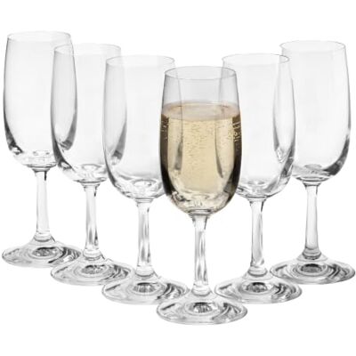 Krosno Sekt- & Proseccogläser, 6er-Set, 155 ml, Buffet Kollektion Für Champagner, Cocktails & Wasser, Bleifreies Premium-Kristallglas, Hohe Haltbarkeit, Spülmaschinengeeignet, Made in Europe Krosno Sekt- & Proseccogläser, 6er-Set, 155 ml, Buffet Kollektion Für Champagner, Cocktails & Wasser, Bleifreies Premium-Kristallglas, Hohe Haltbarkeit, Spülmaschinengeeignet, Made in Europe