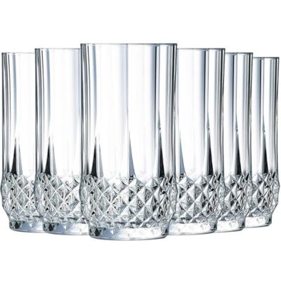 Cristal d'Arques Paris Longchamp Gläser niedrig 36 cl 6 Stück aus Krysta Kristallglas für Wasser, Säfte und andere Softs Glanz, Transparenz und hohe Widerstandsfähigkeit Cristal d'Arques Paris Longchamp Gläser niedrig 36 cl 6 Stück aus Krysta Kristallglas für Wasser, Säfte und andere Softs Glanz, Transparenz und hohe Widerstandsfähigkeit