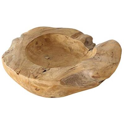 BOLTZE Schale Teak (Deko Gefäß in Braun, Teakholz, 30 x 30 x 9 cm Schüssel, Rund,) 3245300, Natur BOLTZE Schale Teak (Deko Gefäß in Braun, Teakholz, 30 x 30 x 9 cm Schüssel, Rund,) 3245300, Natur