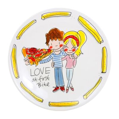Blond Amsterdam Frühstücksteller Love Snack, 22cm Keramik, Romantisches Design, Für Frühstück & Snacks, Mikrowellengeeignet, Handwäsche empfohlen Blond Amsterdam Frühstücksteller Love Snack, 22cm Keramik, Romantisches Design, Für Frühstück & Snacks, Mikrowellengeeignet, Handwäsche empfohlen