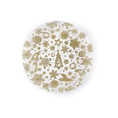 Excelsa Gold Set 2 Servierteller, Glas Excelsa Gold Set 2 Servierteller, Glas