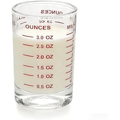 BCnmviku 90ml Messbecher Klein,Schnapsgläser für Cocktail,Espresso(Rot) Milch,Latte,Sirupe,Spirituosen,Küche Trocken & Flüssig Messung BCnmviku 90ml Messbecher Klein,Schnapsgläser für Cocktail,Espresso(Rot) Milch,Latte,Sirupe,Spirituosen,Küche Trocken & Flüssig Messung