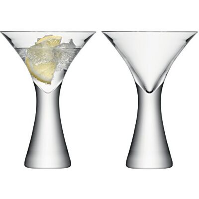 LSA International Moya Cocktailglas 300 ml klar, Glas, Clear, Set mit 2 Stück, 2 LSA International Moya Cocktailglas 300 ml klar, Glas, Clear, Set mit 2 Stück, 2