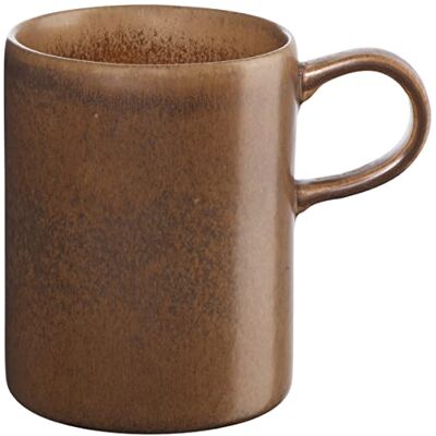 ASA form`art Gobi Henkelbecher aus Steinzeug in der Farbe Braun 0,3l, Maße: 8cm x 8cm x 8cm, 42061020 ASA form`art Gobi Henkelbecher aus Steinzeug in der Farbe Braun 0,3l, Maße: 8cm x 8cm x 8cm, 42061020