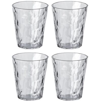 Koziol Superglas Club No. 1, 4 Stück, 250 ml, Wasserglas aus kristallklarem Kunststoff, luxuriös, unzerbrechlich, wiederverwendbar, Party, Camping, 4er Set (Luxury Light Grey) Koziol Superglas Club No. 1, 4 Stück, 250 ml, Wasserglas aus kristallklarem Kunststoff, luxuriös, unzerbrechlich, wiederverwendbar, Party, Camping, 4er Set (Luxury Light Grey)