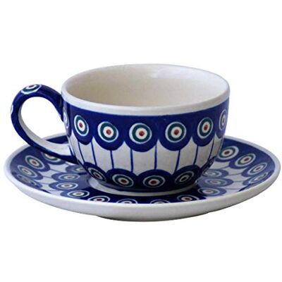 Bunzlauer keramik Original klassische Kaffee und Tee Tasse mit Untertasse 0.21 Liter im Dekor 8 Bunzlauer keramik Original klassische Kaffee und Tee Tasse mit Untertasse 0.21 Liter im Dekor 8