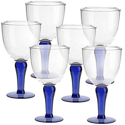 CRISTALICA 6 X Eisschale Dessertschale Eisbecher Glas Campania Blau 22,5 cm Gelato Vero CRISTALICA 6 X Eisschale Dessertschale Eisbecher Glas Campania Blau 22,5 cm Gelato Vero